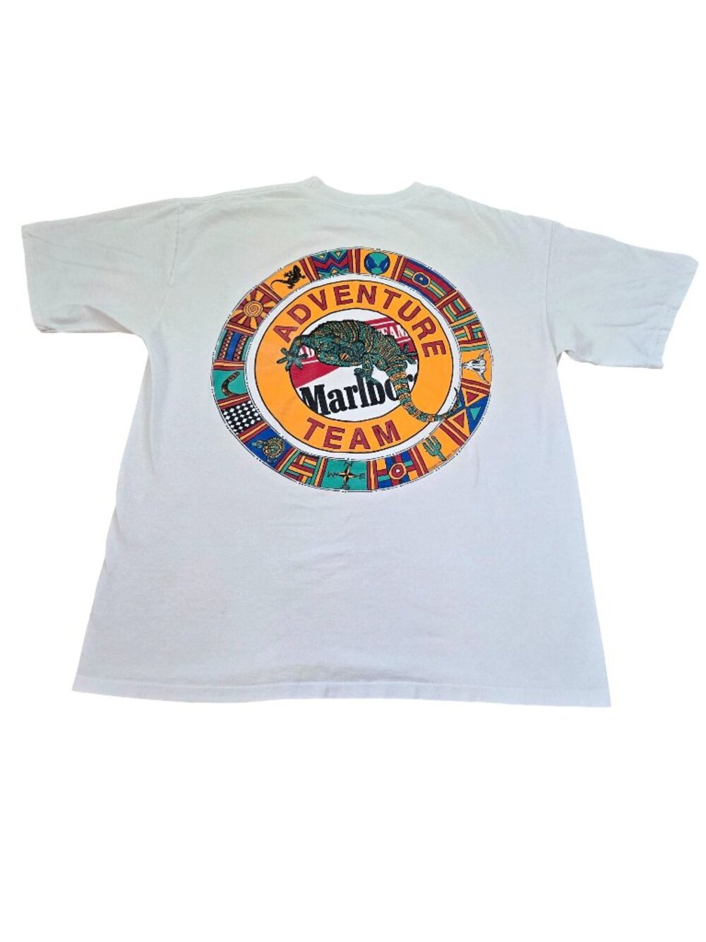 Vintage 90's Single Stitch Marlboro Adventure Team Lizard Pocket T-Shirt *READ
